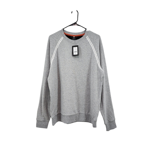 DKNY Men's Long Sleeves Crew Sweatshirt with Logo Tape Detail - L - Picture 2 of 9